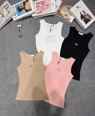 Prada Tank Top Gray Casual Top