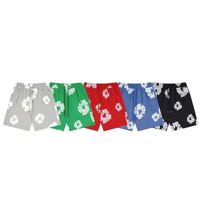 Floral Print Shorts Multi Color Casual Pants