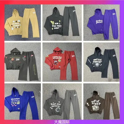 Broken Planet Hoodie Set Multi Color Casual Outfit