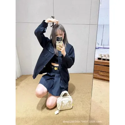 Black Oversized Utility Jacket Casual Outerwear