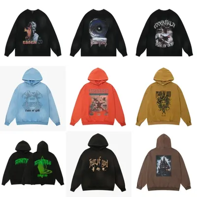 Fear Of God Essentials Black Hoodie