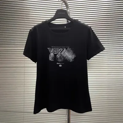 Versace Logo Black Casual T-Shirt