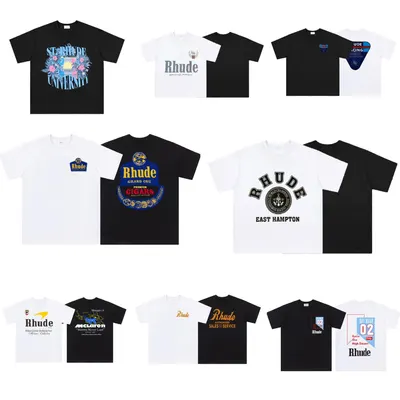 Rhude T-Shirt Black Graphic Print