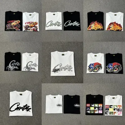 Cortez Graphic Print Black White Casual T-Shirt