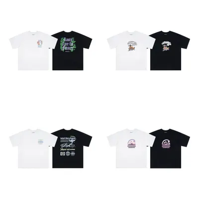 Unisex Graphic T-Shirt White And Black Casual