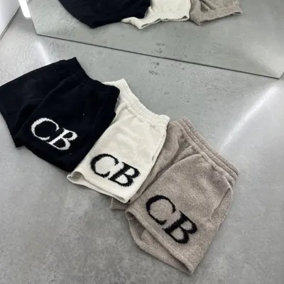 CB Logo Knit Shorts Black Casual