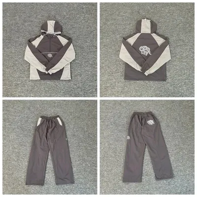 Unisex Sportswear Set Gray Track Suit
