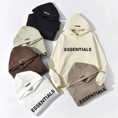 Essentials Hoodie Cream Casual Sweatshirt