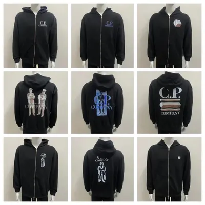 C.P. Company Hoodie Black Zippered Hoodie