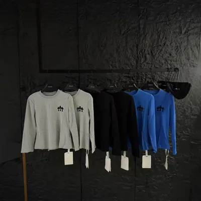 Dafan Long Sleeve Gray Casual T-Shirt