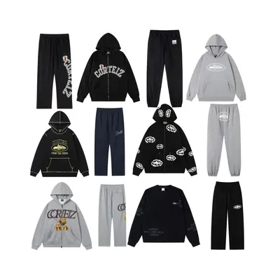 Cortez Hoodie Black Casual Sweatshirt