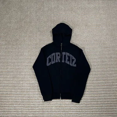 Corteiz Zip Hoodie Black Streetwear