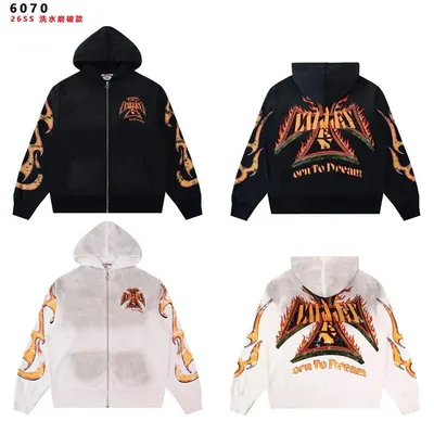 Ziggy Stardust 6070 Black White Rock Hoodie