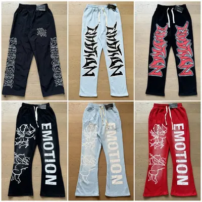 Emotion Track Pants Black Casual Sweatpants